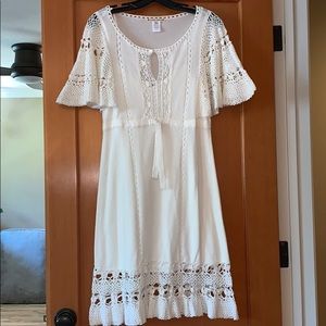 Nanette Lepore crochet and lace white dress